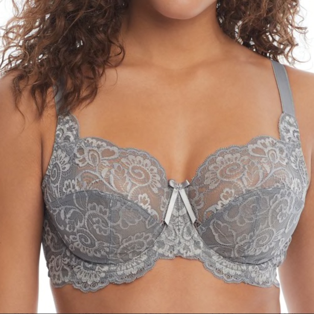 Panache Andorra frost grey bra size 34H, NWT